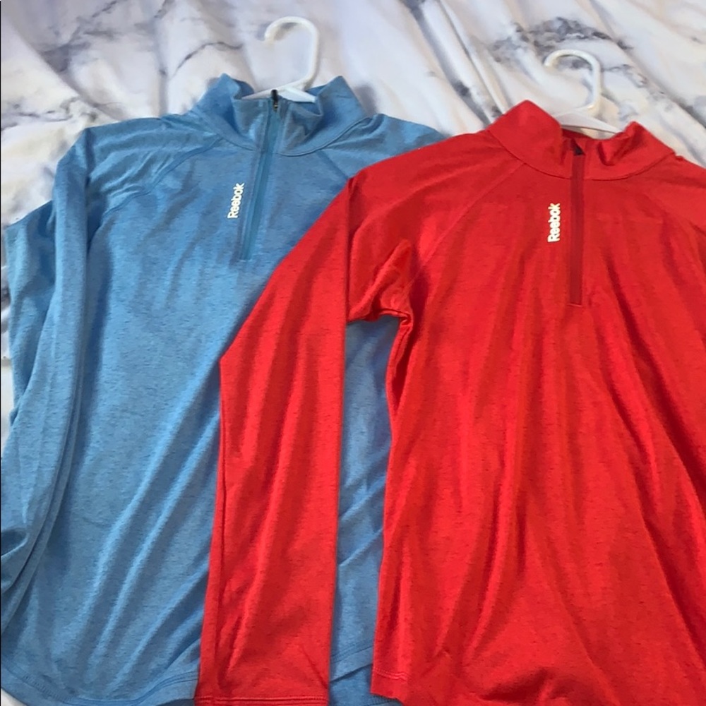Reebok long sleeve- dry fit -quarter zip